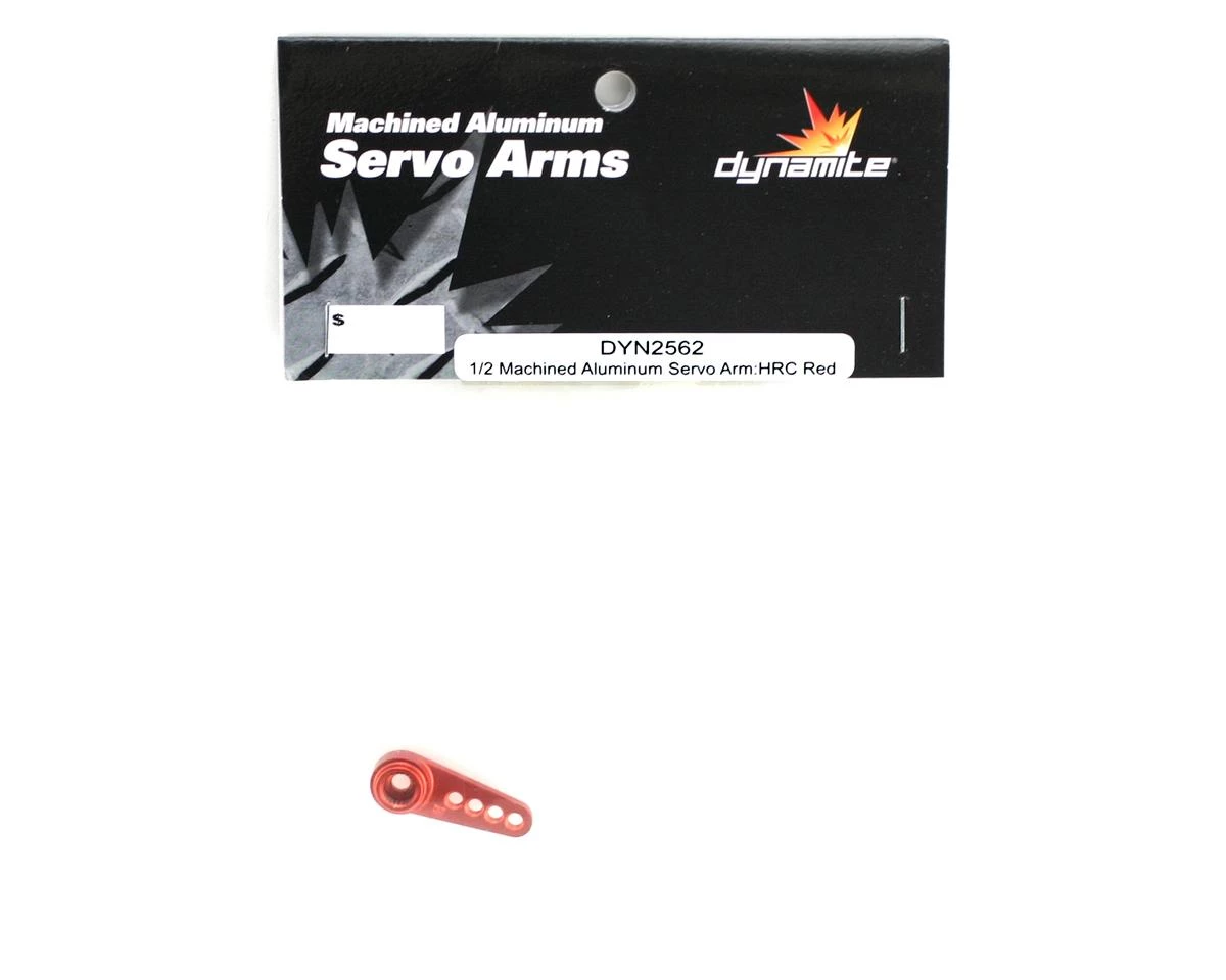 Dynamite Machined Aluminum Hitec Servo Horn (Red) 2 Dynamite Machined Aluminum Hitec Servo Horn (Red) - Image 2