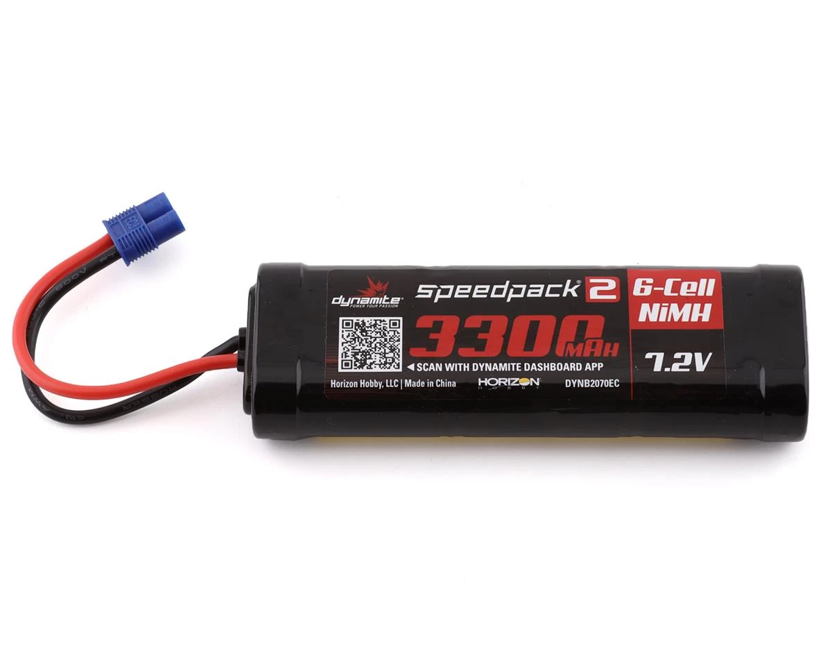 Dynamite "Speedpack2" 6-Cell Flat NiMH Battery w/EC3 Connector (7.2V/3300mAh) 1 Dynamite "Speedpack2" 6-Cell Flat NiMH Battery w/EC3 Connector (7.2V/3300mAh)