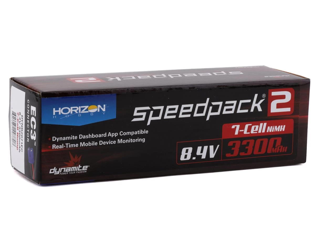 Dynamite SpeedPack2 7 Cell Hump Battery Pack w/EC3 Connector (8.4V/3300mAh) 2 Dynamite SpeedPack2 7 Cell Hump Battery Pack w/EC3 Connector (8.4V/3300mAh) - Image 2