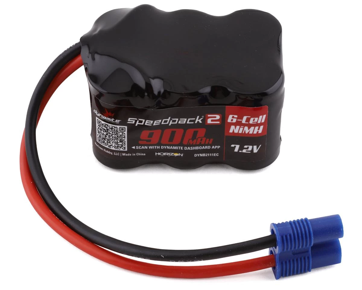 Dynamite Speedpack2 6-Cell NiMh Battery Pack (7.2V/900mAh) w/EC3 Connector 1 Dynamite Speedpack2 6-Cell NiMh Battery Pack (7.2V/900mAh) w/EC3 Connector