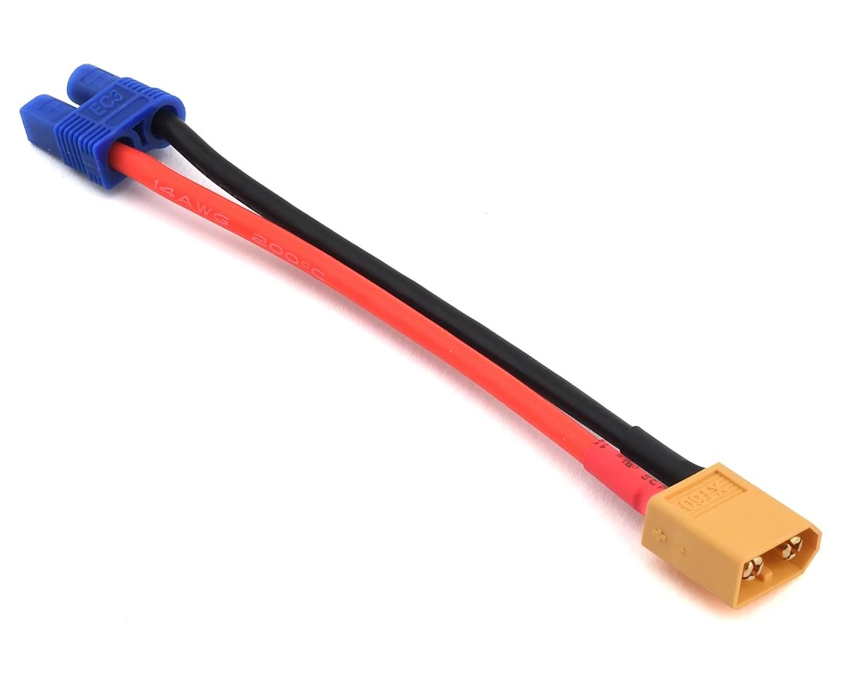 Dynamite Battery Adaptor: XT60 Male to EC3 Female Battery 1 Dynamite Battery Adaptor: XT60 Male to EC3 Female Battery