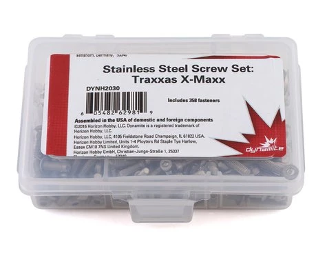 Dynamite Traxxas X-Maxx Stainless Steel Screw Set 1 Dynamite Traxxas X-Maxx Stainless Steel Screw Set
