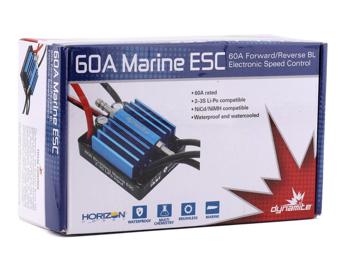 Dynamite 60A Brushless 2-3S Marine ESC 2 Dynamite 60A Brushless 2-3S Marine ESC - Image 2