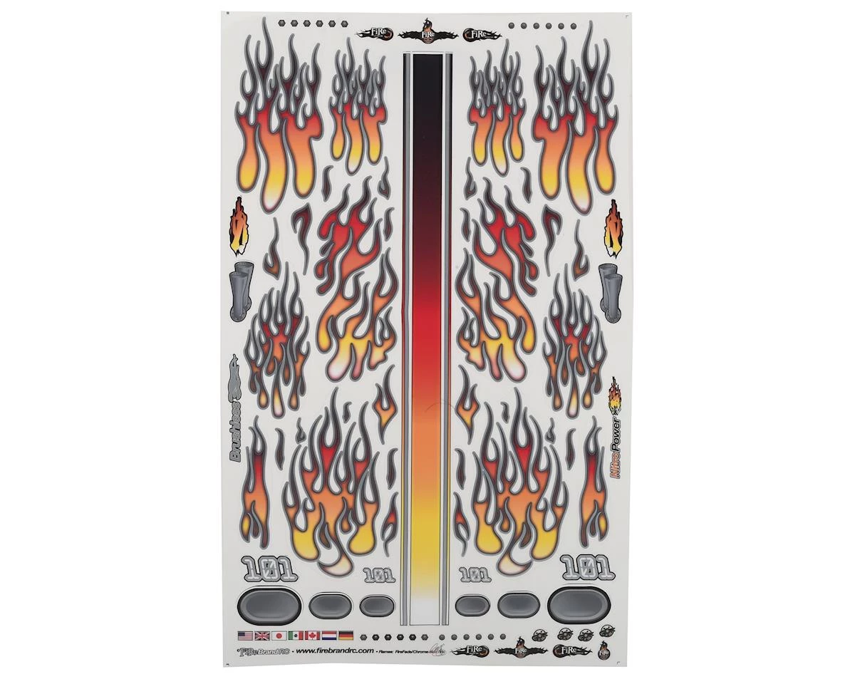 Firebrand RC Flames Fire Fade Decal Sheet (Orange/Red) (8.5x14") 1 Firebrand RC Flames Fire Fade Decal Sheet (Orange/Red) (8.5x14")