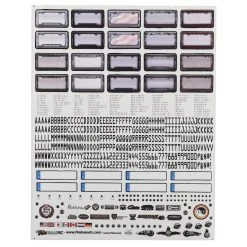 Firebrand RC Customizable License Plate Decal Sheet (8.5x11")