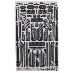 Firebrand RC Pipes & Mufflers Multi-Fit Decal Sheet