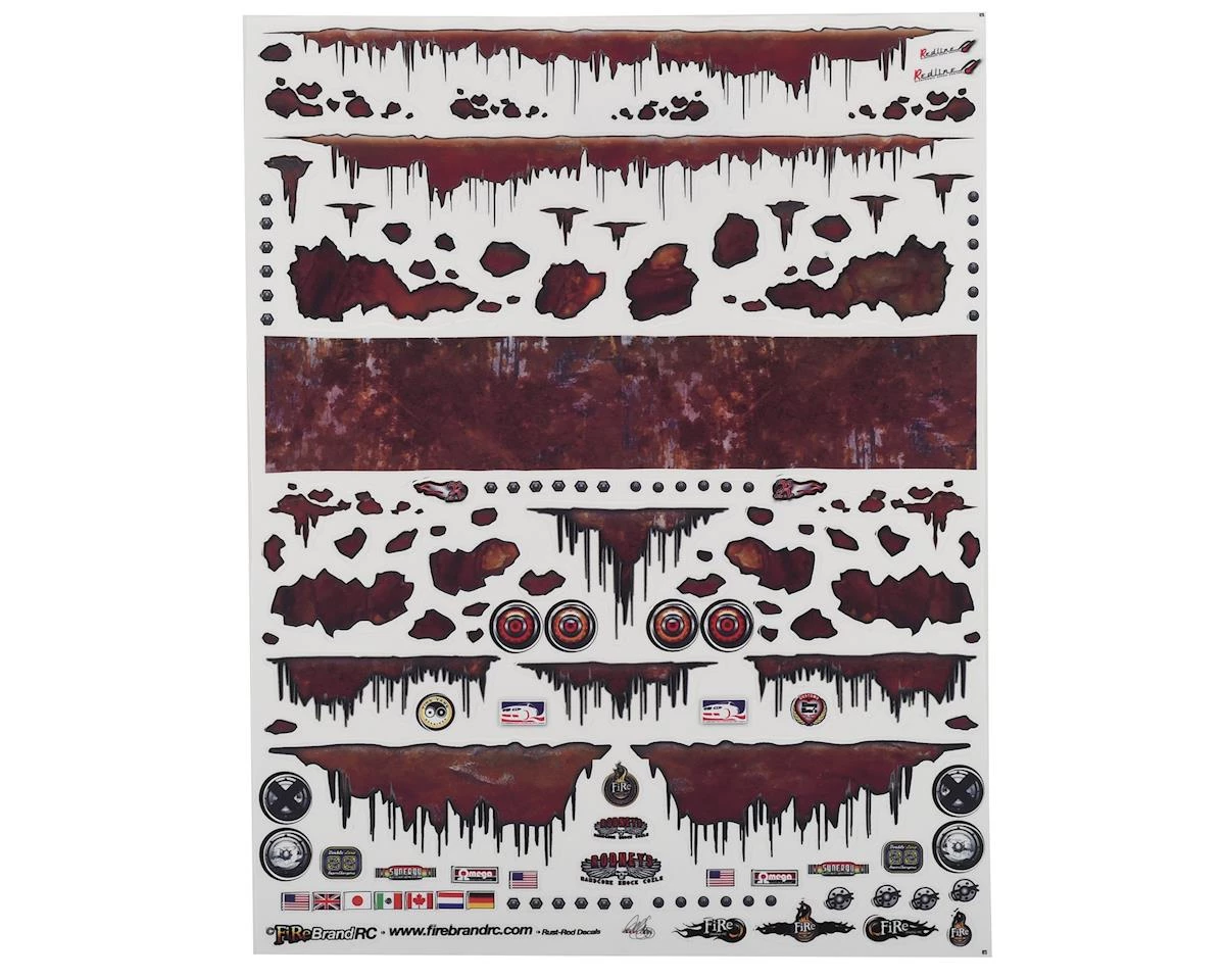 Firebrand RC Rust Rod Decal Sheet (8.5"X11") 1 Firebrand RC Rust Rod Decal Sheet (8.5"X11")