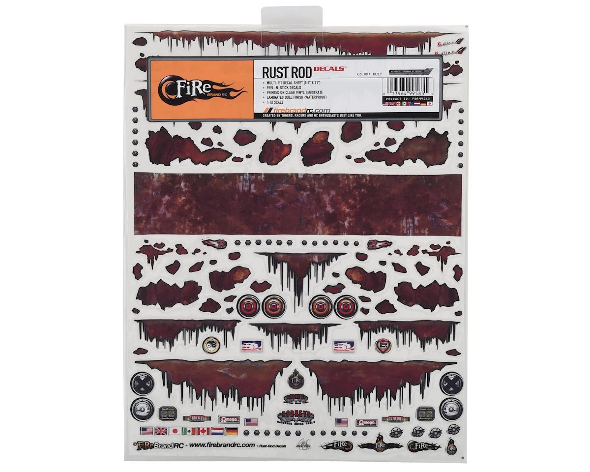 Firebrand RC Rust Rod Decal Sheet (8.5"X11") 2 Firebrand RC Rust Rod Decal Sheet (8.5"X11") - Image 2