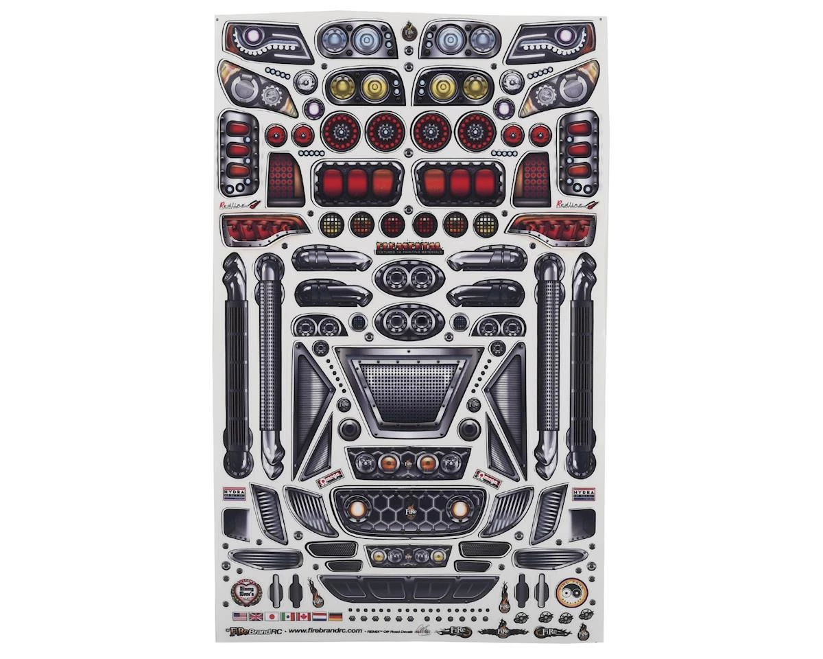 Firebrand RC Remix Off-Road Decal Sheet (8.5x14") 1 Firebrand RC Remix Off-Road Decal Sheet (8.5x14")