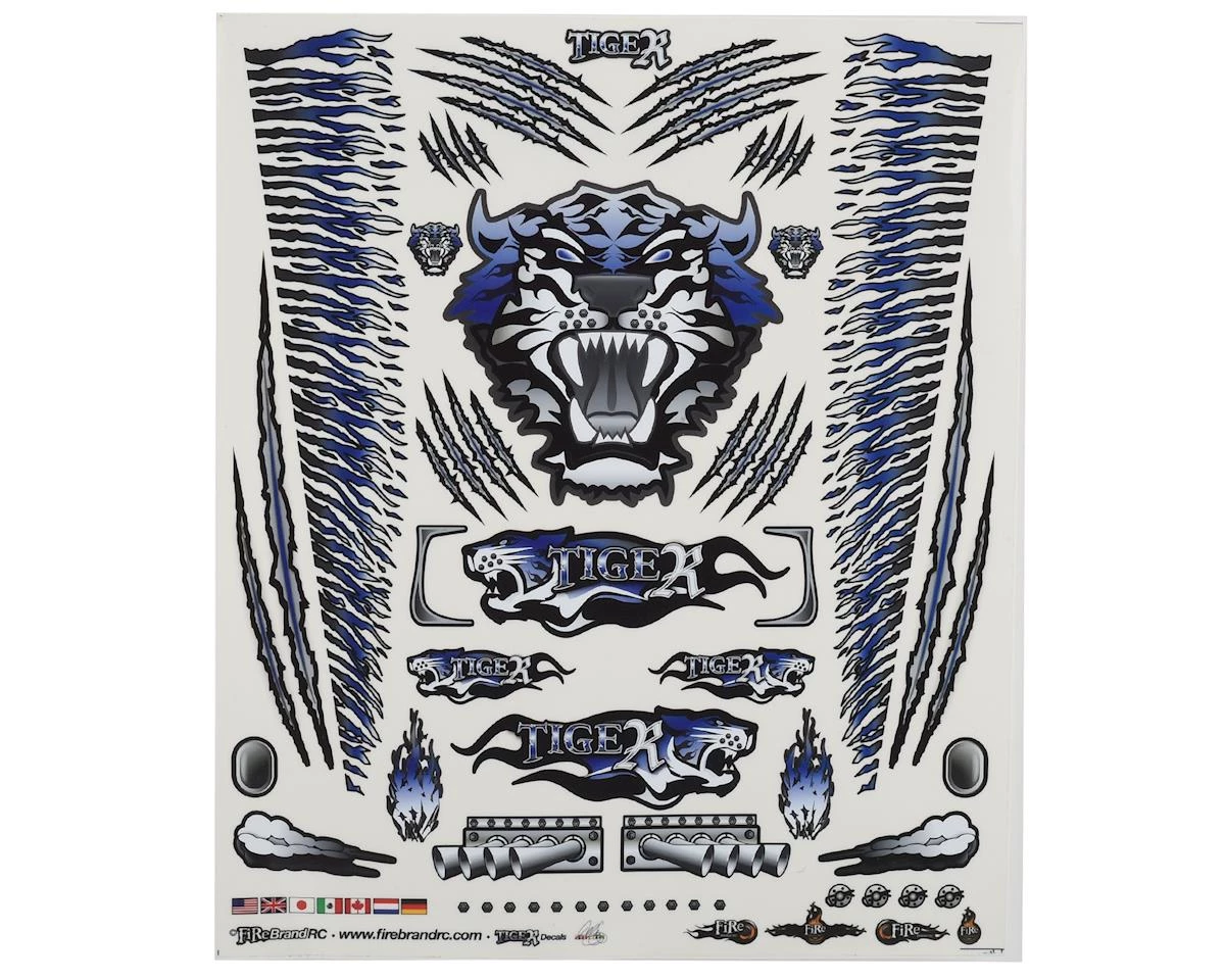 Firebrand RC Concept Tiger Decal Sheet (Blue) (8.5x11") 1 Firebrand RC Concept Tiger Decal Sheet (Blue) (8.5x11")