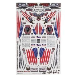 Firebrand RC Americana Decal Set (Red & Blue w/Silver Outlines)