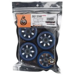 Firebrand RC Aluminum Defstar D2M12 Pre-Mounted Slick Drift Tires (4) w/D2 Tires, 12mm Hex & 12mm Offset (Blue/Silver) -Cheap Dynamite Store fbr1mtxdef558 2
