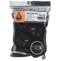 Firebrand RC Switchblade RT6 Pre-Mounted On-Road Tires (4) (Smoke Chrome) w/Daggers Tires, 12mm Hex & 6mm Offset 5 Firebrand RC Switchblade RT6 Pre-Mounted On-Road Tires (4) (Smoke Chrome) w/Daggers Tires, 12mm Hex & 6mm Offset -Cheap Dynamite Store fbr1sblade522 2