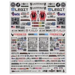 Firebrand RC Sponsor Logos 2C Decal Set (8.5x11")