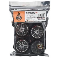 Firebrand RC Supernova DT3 Pre-Mounted Drift Tires (4) (Chrome) w/Moray Tires, 12mm Hex & 3mm Offset -Cheap Dynamite Store fbr1sunova320 2
