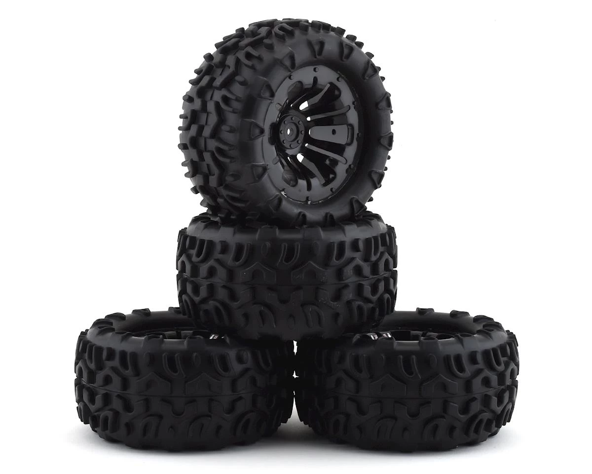 Firebrand RC Terrafire MTX Pre-Mounted Off Road Tires (4) (Black) w/12mm Hex 1 Firebrand RC Terrafire MTX Pre-Mounted Off Road Tires (4) (Black) w/12mm Hex