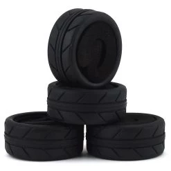 Firebrand RC Autobahn RT On-Road Race Treads Tires w/Foams (4)