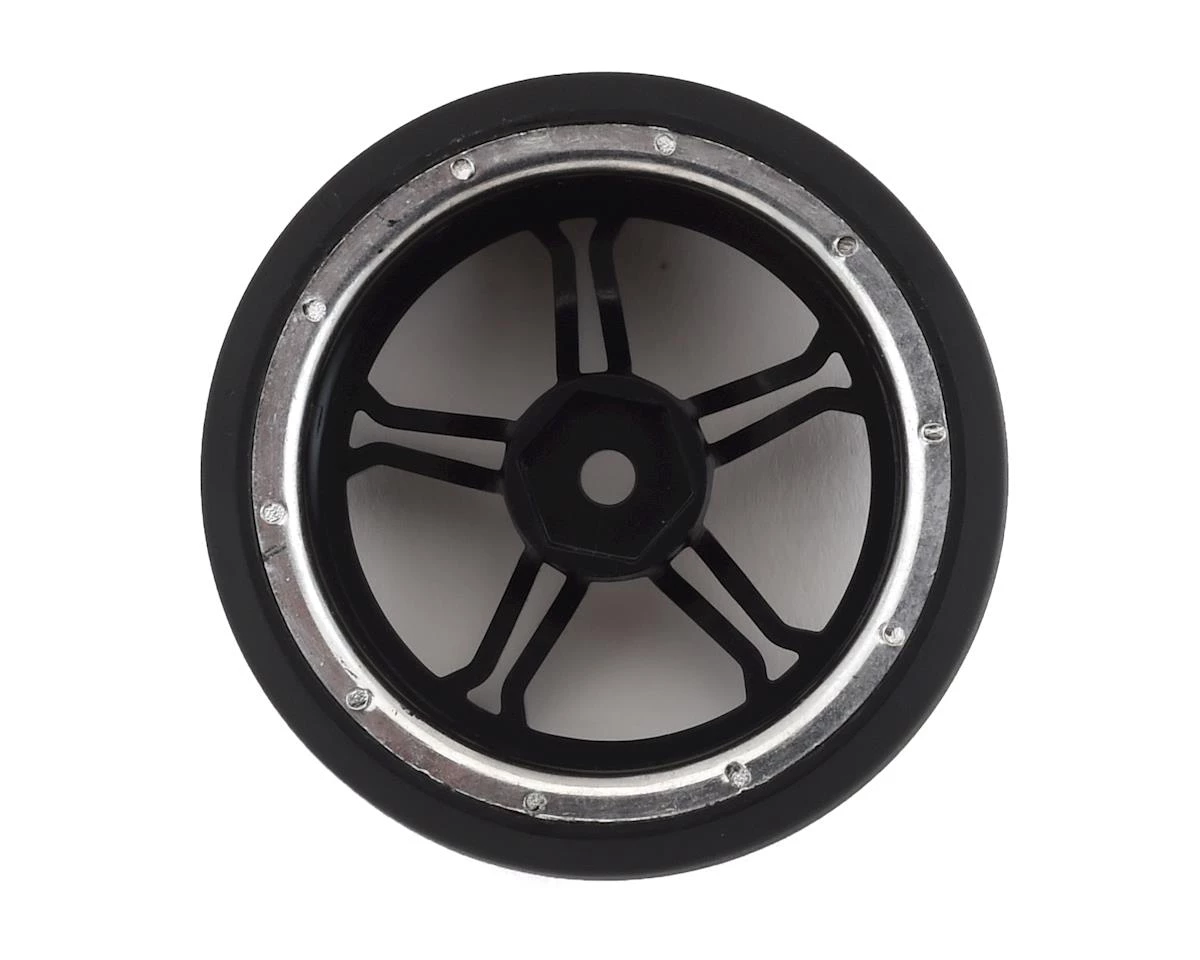 Firebrand RC Biostar XD3 0° Pre-Mounted Drift Tires (4) (Smoke Chrome) w/Blades Tires, 12mm Hex & 3mm Offset 2 Firebrand RC Biostar XD3 0° Pre-Mounted Drift Tires (4) (Smoke Chrome) w/Blades Tires, 12mm Hex & 3mm Offset - Image 2