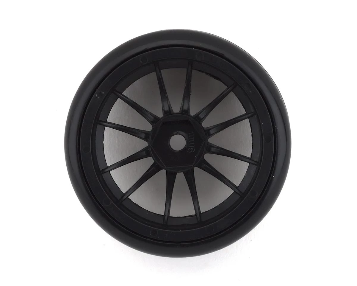 Firebrand RC Char D9 Pre-Mounted Slick Drift Tires (4) (Black) w/FireSickle Tires, 12mm Hex & 9mm Offset 2 Firebrand RC Char D9 Pre-Mounted Slick Drift Tires (4) (Black) w/FireSickle Tires, 12mm Hex & 9mm Offset - Image 2