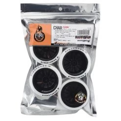 Firebrand RC Char XDR9 5° Pre-Mounted Slick Drift Tires (4) (Black/White) w/Blizzard Tires, 12mm Hex & 9mm Offset 5 Firebrand RC Char XDR9 5° Pre-Mounted Slick Drift Tires (4) (Black/White) w/Blizzard Tires, 12mm Hex & 9mm Offset -Cheap Dynamite Store fbr1whechr602 2