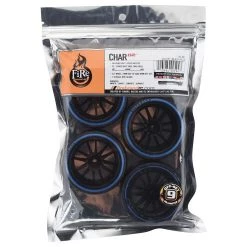 Firebrand RC Char D29B Pre-Mounted 2-Piece Slick Drift Tires (4) (Black/Blue) w/D2 Tires, 12mm Hex & 9mm Offset 5 Firebrand RC Char D29B Pre-Mounted 2-Piece Slick Drift Tires (4) (Black/Blue) w/D2 Tires, 12mm Hex & 9mm Offset -Cheap Dynamite Store fbr1whechr947 2