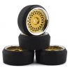Firebrand RC Crownjewel XDR3 5° Pre-Mounted Slick Drift Tires (4) (Gold) w/Diamonds Tires, 12mm Hex & 3mm Offset