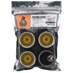 Firebrand RC Crownjewel XDR3 5° Pre-Mounted Slick Drift Tires (4) (Gold) w/Diamonds Tires, 12mm Hex & 3mm Offset 5 Firebrand RC Crownjewel XDR3 5° Pre-Mounted Slick Drift Tires (4) (Gold) w/Diamonds Tires, 12mm Hex & 3mm Offset -Cheap Dynamite Store fbr1whecrj782 2