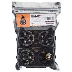Firebrand RC Hammer DT3 Pre-Mounted Drift Tires (4) (Smoke Chrome) w/Moray Tires, 12mm Hex & 3mm Offset 5 Firebrand RC Hammer DT3 Pre-Mounted Drift Tires (4) (Smoke Chrome) w/Moray Tires, 12mm Hex & 3mm Offset -Cheap Dynamite Store fbr1wheham720 2