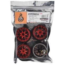 Firebrand RC Hypernova XDR 5° Pre-Mounted Slick Drift Tires (4) (Red Chrome) w/Diamond Tires, 12mm Hex & 3mm Offset 5 Firebrand RC Hypernova XDR 5° Pre-Mounted Slick Drift Tires (4) (Red Chrome) w/Diamond Tires, 12mm Hex & 3mm Offset -Cheap Dynamite Store fbr1whehyp775 2