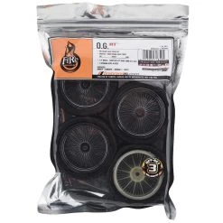 Firebrand RC OG RT3 Pre-Mounted On-Road Tires (4) (Smoke Chrome) w/Dagger Tires, 12mm Hex & 3mm Offset -Cheap Dynamite Store fbr1wheogb591 2