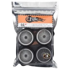 Firebrand RC OG D Pre-Mounted Slick Drift Tires (4) (Chrome) w/Firesickle Tires, 12mm Hex & 3mm Offset 5 Firebrand RC OG D Pre-Mounted Slick Drift Tires (4) (Chrome) w/Firesickle Tires, 12mm Hex & 3mm Offset -Cheap Dynamite Store fbr1wheogc584 2