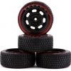 Firebrand RC Promag 15-D2T Pre-Mounted Drift Tires (Red) (4) w/D2T Tires, 12mm Hex & 6mm Offset