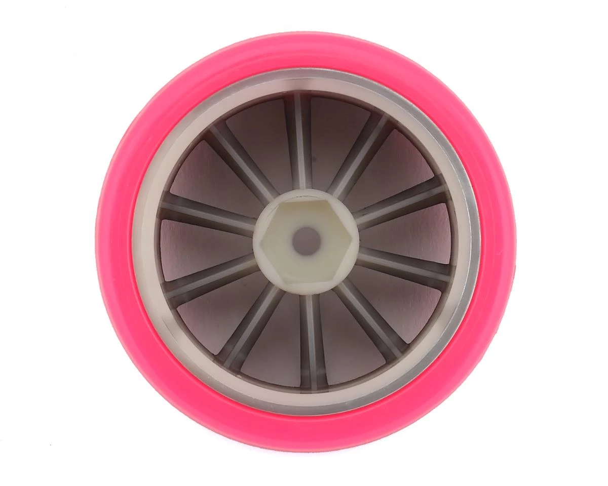 Firebrand RC Switchblade XDR6 5° Pre-Mounted Slick Drift Tires (4) (Black/Pink) w/Pinx Tires, 12mm Hex & 6mm Offset 2 Firebrand RC Switchblade XDR6 5° Pre-Mounted Slick Drift Tires (4) (Black/Pink) w/Pinx Tires, 12mm Hex & 6mm Offset - Image 2