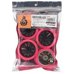 Firebrand RC Switchblade XDR6 5° Pre-Mounted Slick Drift Tires (4) (Black/Pink) w/Pinx Tires, 12mm Hex & 6mm Offset 5 Firebrand RC Switchblade XDR6 5° Pre-Mounted Slick Drift Tires (4) (Black/Pink) w/Pinx Tires, 12mm Hex & 6mm Offset -Cheap Dynamite Store fbr1wheswi985 2