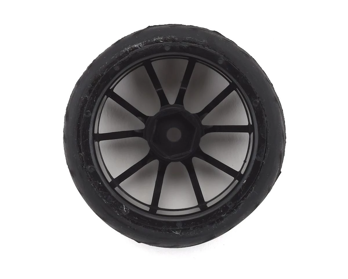 Firebrand RC Turbine RT3 Pre-Mounted On-Road Tires (4) (Black) w/Fangs Tires, 12mm Hex & 3mm Offset 2 Firebrand RC Turbine RT3 Pre-Mounted On-Road Tires (4) (Black) w/Fangs Tires, 12mm Hex & 3mm Offset - Image 2
